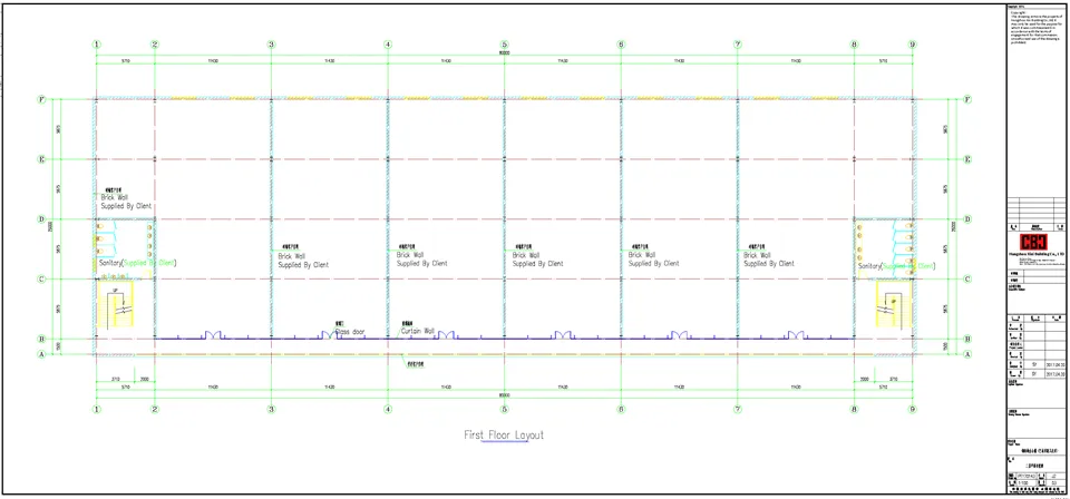 CBC Steel Structure Office Building Design For Port Moresby, Papua New Guinea factory