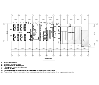 CBC Flatpack Container Dočasná kancelář pro Chile PTC Company